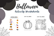 Halloween Fun Activity Worksheets, a Templates & Theme by Premium Digital Templates (Thumbnail 3 of 3)