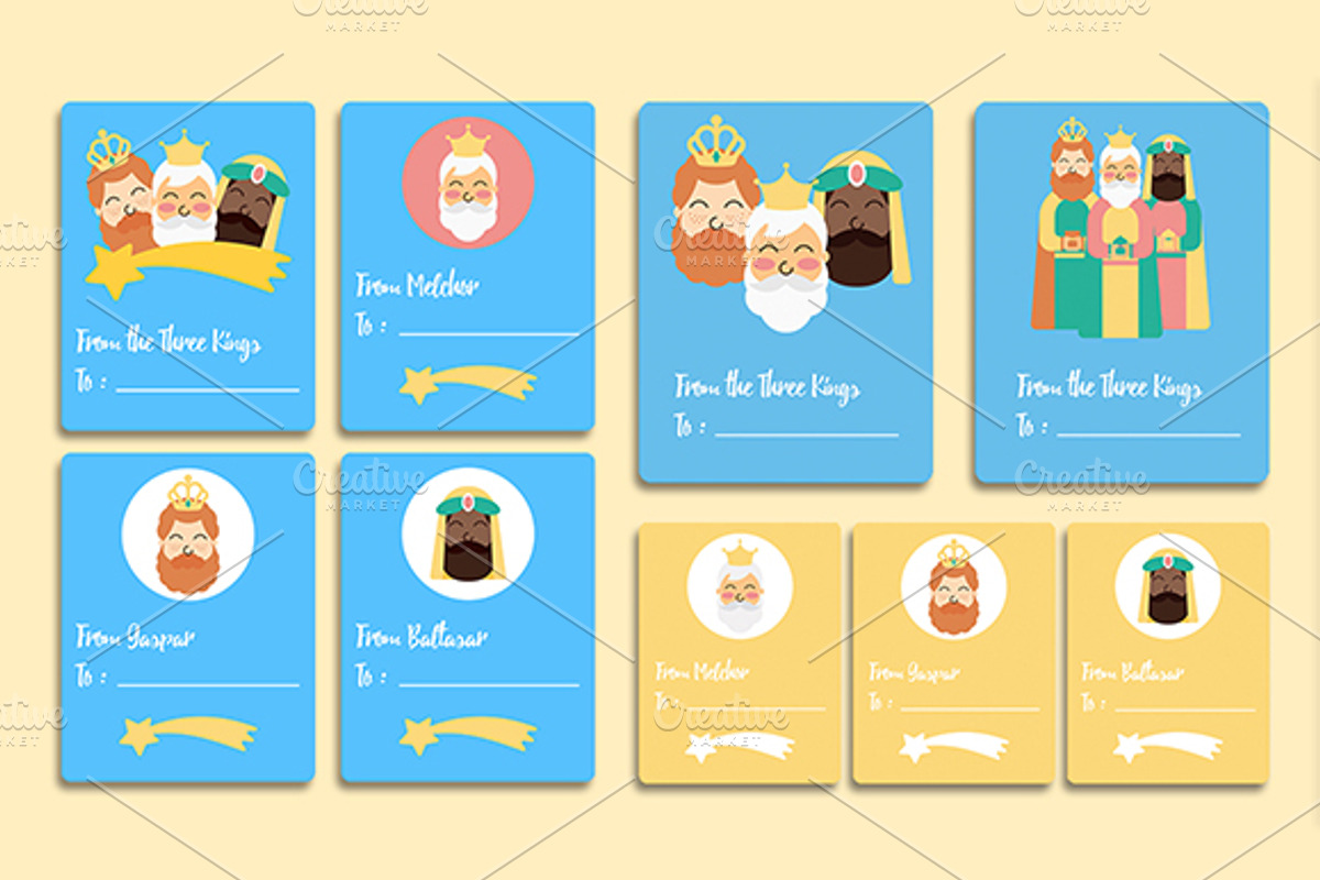Three Kings Designs Christmas Set, an Illustration by Stockaholic (Photo 8 of 8)