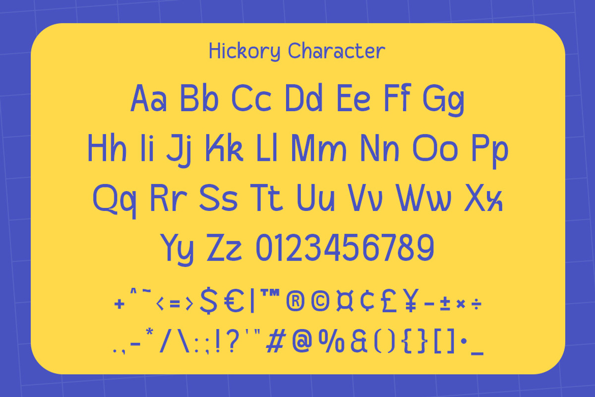 Hickory – Modern Sans Serif Typeface, a Sans Serif Font by MERCI STUDIO (Photo 8 of 9)