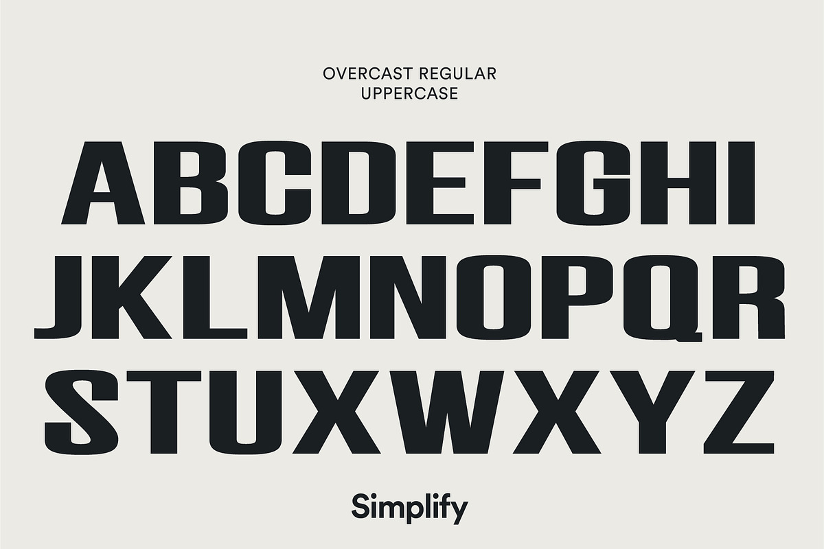 Overcast - Display Font, a Font by Simplify Creative (Photo 2 of 12)
