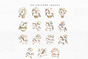 Cute Unicorn Clipart,, an Object Graphic by EllyandLima (Thumbnail 5 of 11)