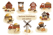 Autumn farm-kids collection, a Seasonal Illustration by Linerisyart (Thumbnail 4 of 23)