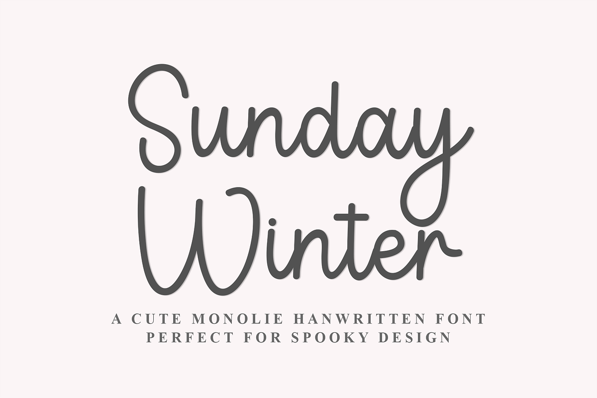 Sunday Winter, a Handwritten Font by InermediaSTUDIO (Photo 1 of 8)