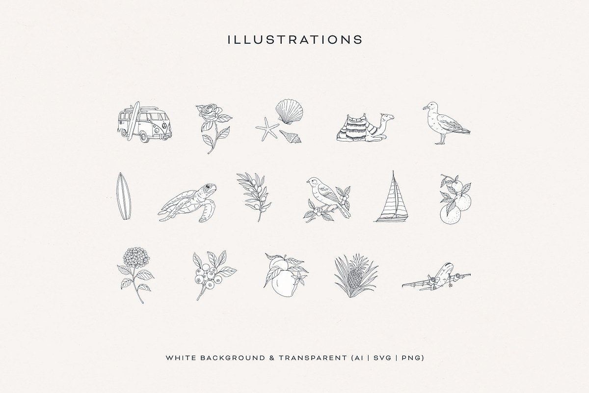 Stamps Illustration Collection, an Object Illustration by rouxsupplyco (Photo 9 of 14)