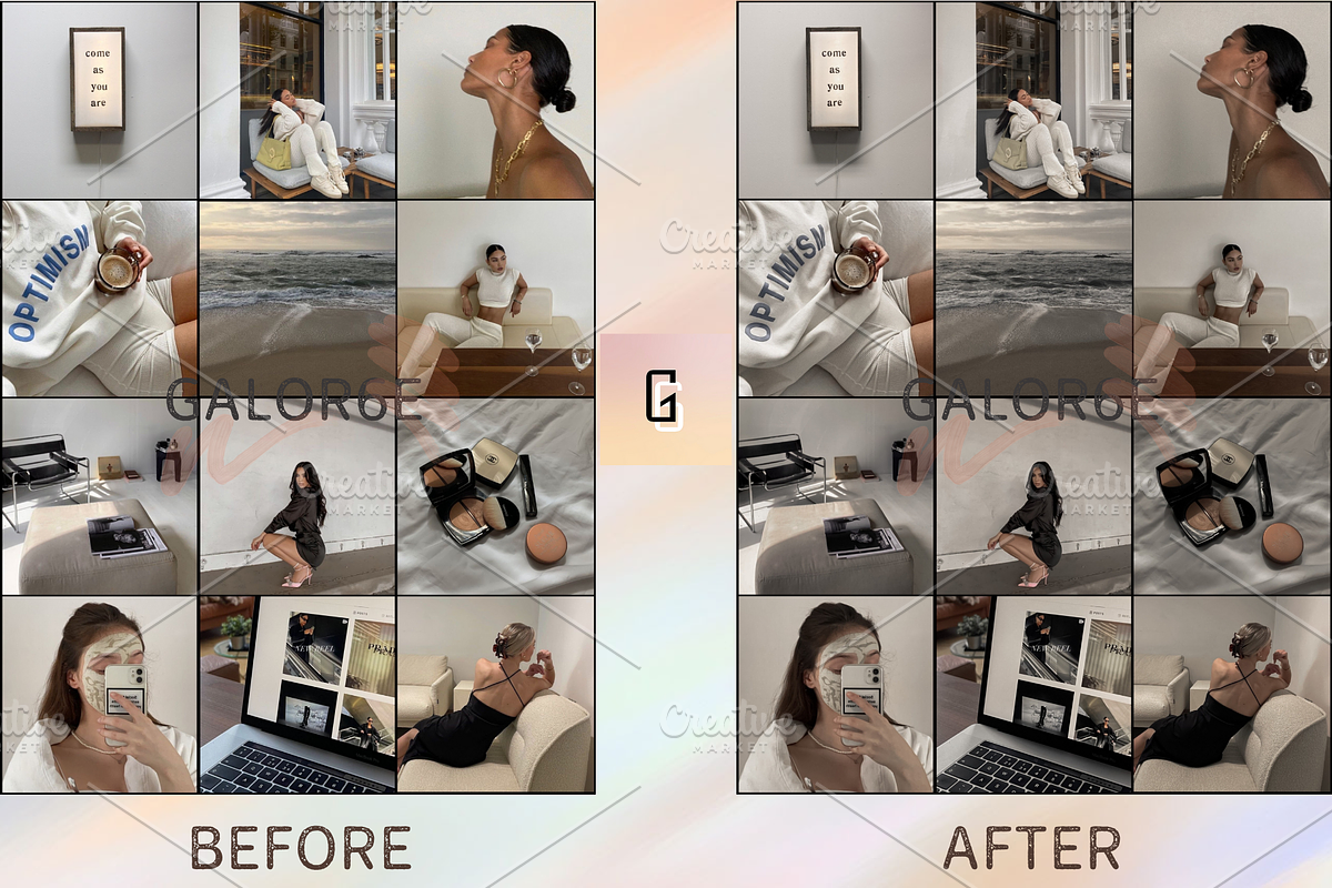 INFLUENCER ESSENTIAL PACK by GALOR6E, a Layer Style Add-On by GALOR6E PRESETS (Photo 2 of 7)