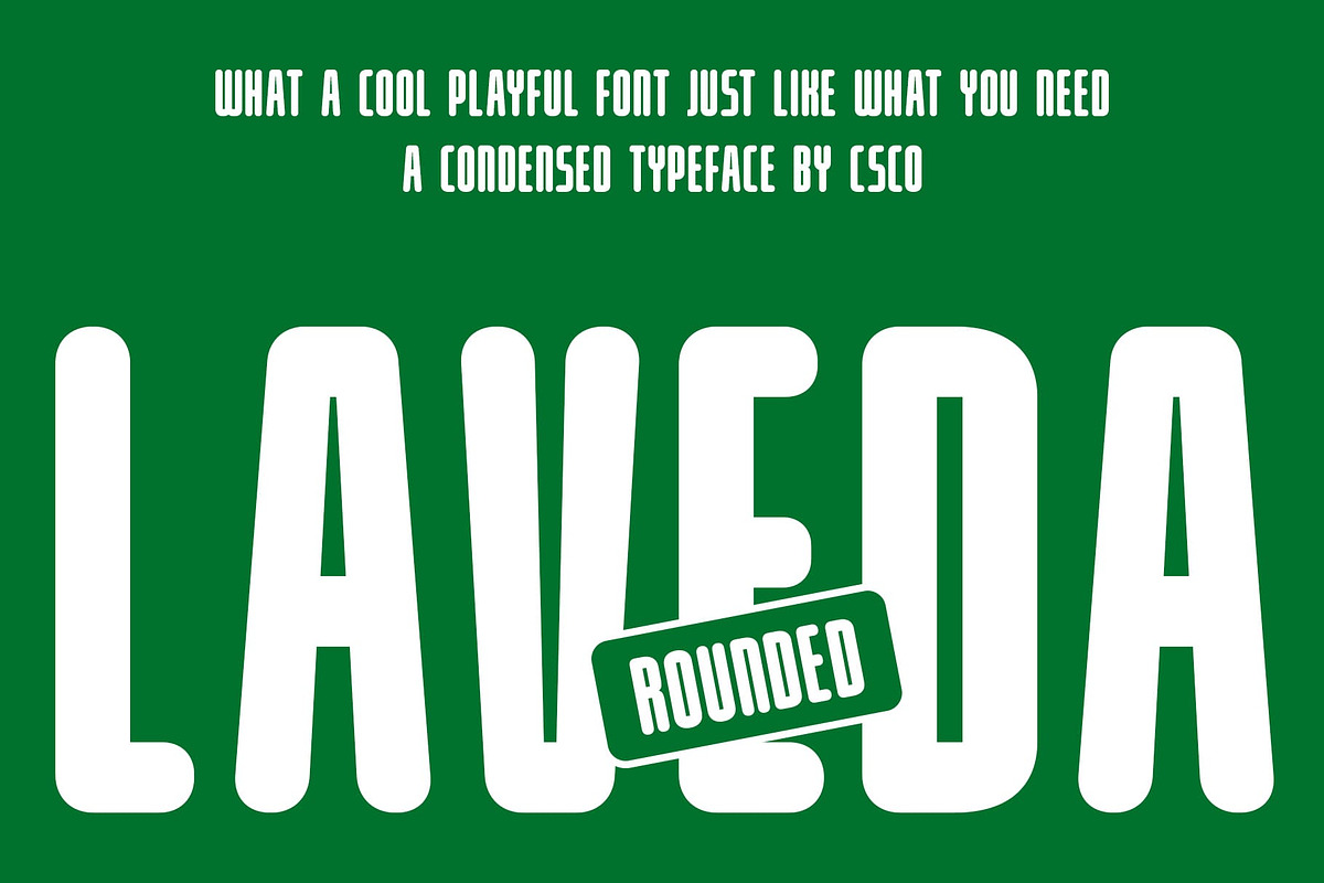 Laveda Rounded, a Sans Serif Font by Craft Supply Co. (Photo 1 of 8)