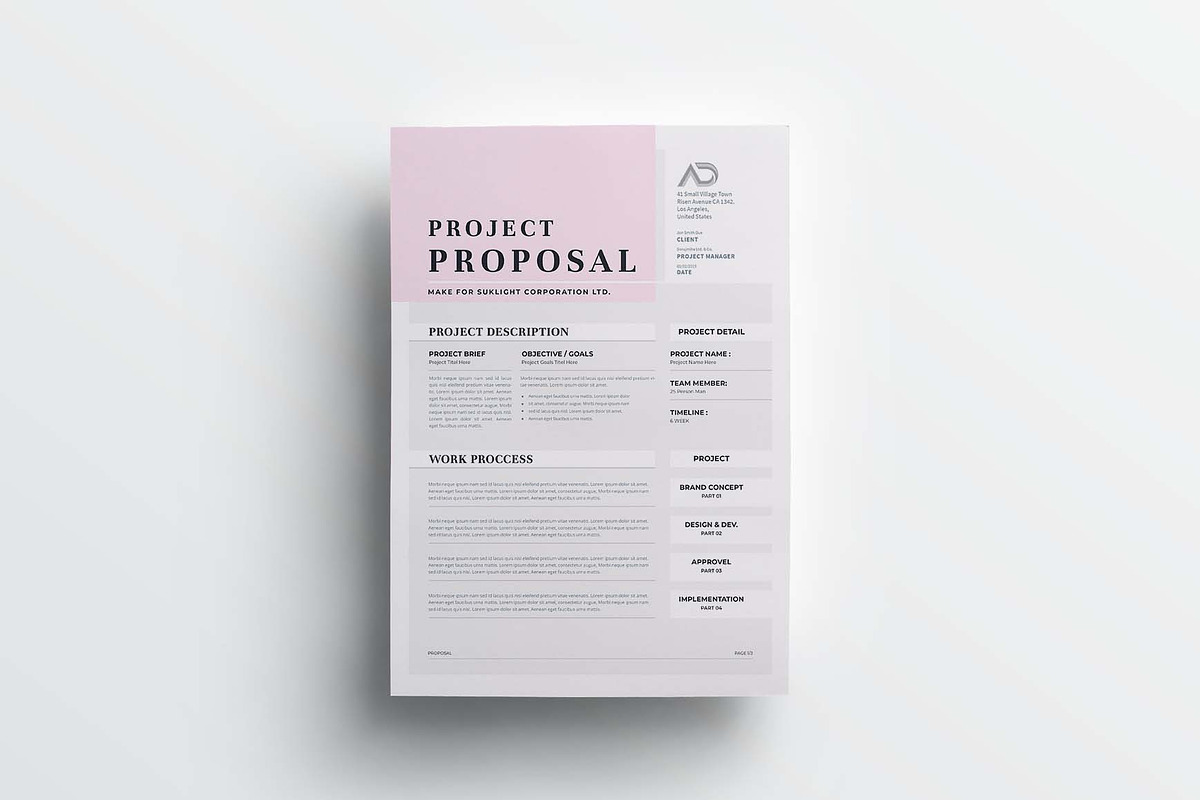 Proposal | MS Word & Indesign, a Stationery Template by design_hut (Photo 3 of 7)