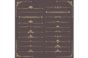 Set of Horizontal Patterns, a Decorative Illustration by FineArtStudio