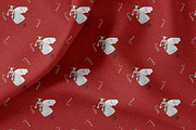 candy cane and cow pattern, a Pattern Graphic by watercolor kamill (Thumbnail 5 of 7)
