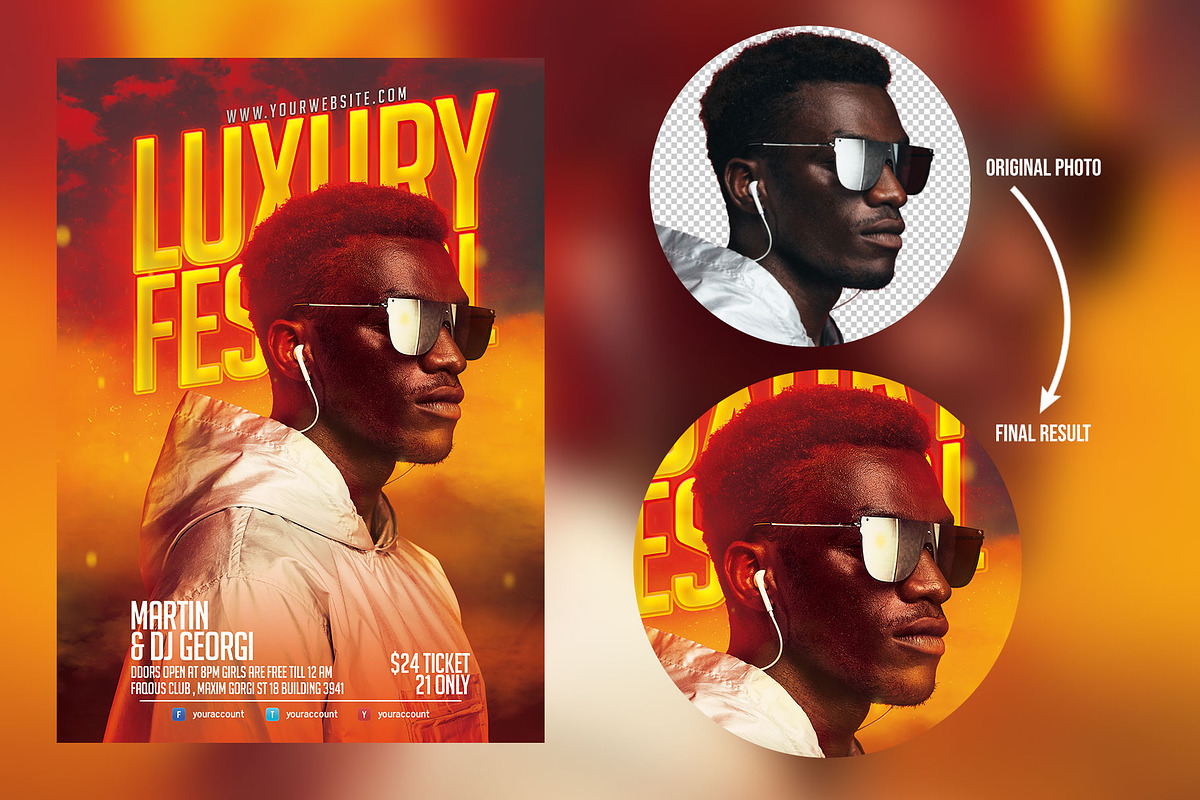 Luxury Festival Flyer, a Flyer Template by bunebx (Photo 2 of 4)