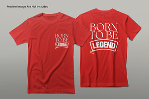 Front and Back T-Shirt Mockup