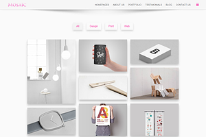 MOSAIC - Unique Portfolio WP Theme