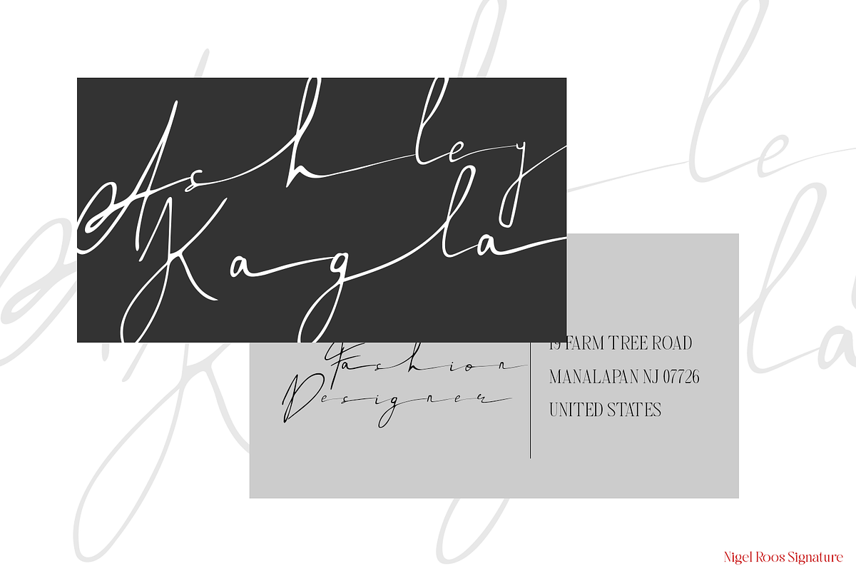 Nigel Roos Signature, a Script Font by madeDeduk (Photo 6 of 8)