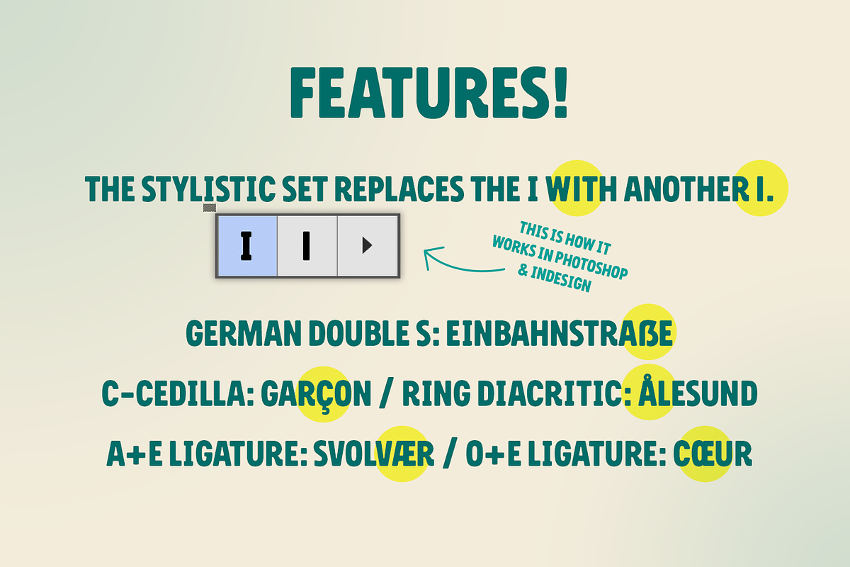 TreesPlease, a Sans Serif Font by Studio Dot by dot (Photo 4 of 6)