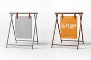 Sidewalk Sign Sandwich Board Mockup, a Product Mockup by Designbuys (Thumbnail 1 of 2)