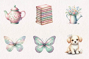 Pastel Clipart Bundle, a Seasonal Illustration by CreationArt (Thumbnail 4 of 7)