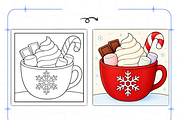 Cozy Christmas Closeups Coloring, a Seasonal Illustration by Design Station (Thumbnail 7 of 8)