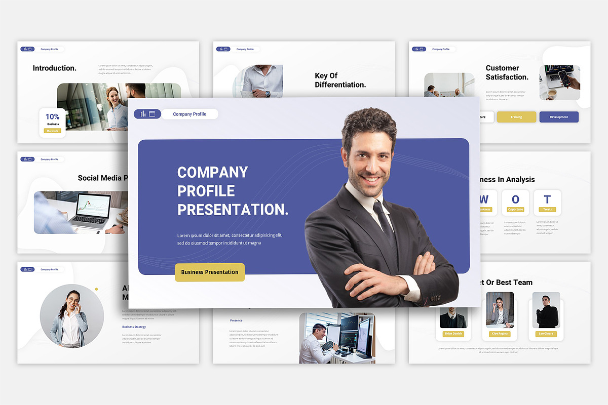 Company Profile Powerpoint, a Presentation Template by casanovastudio (Photo 2 of 3)