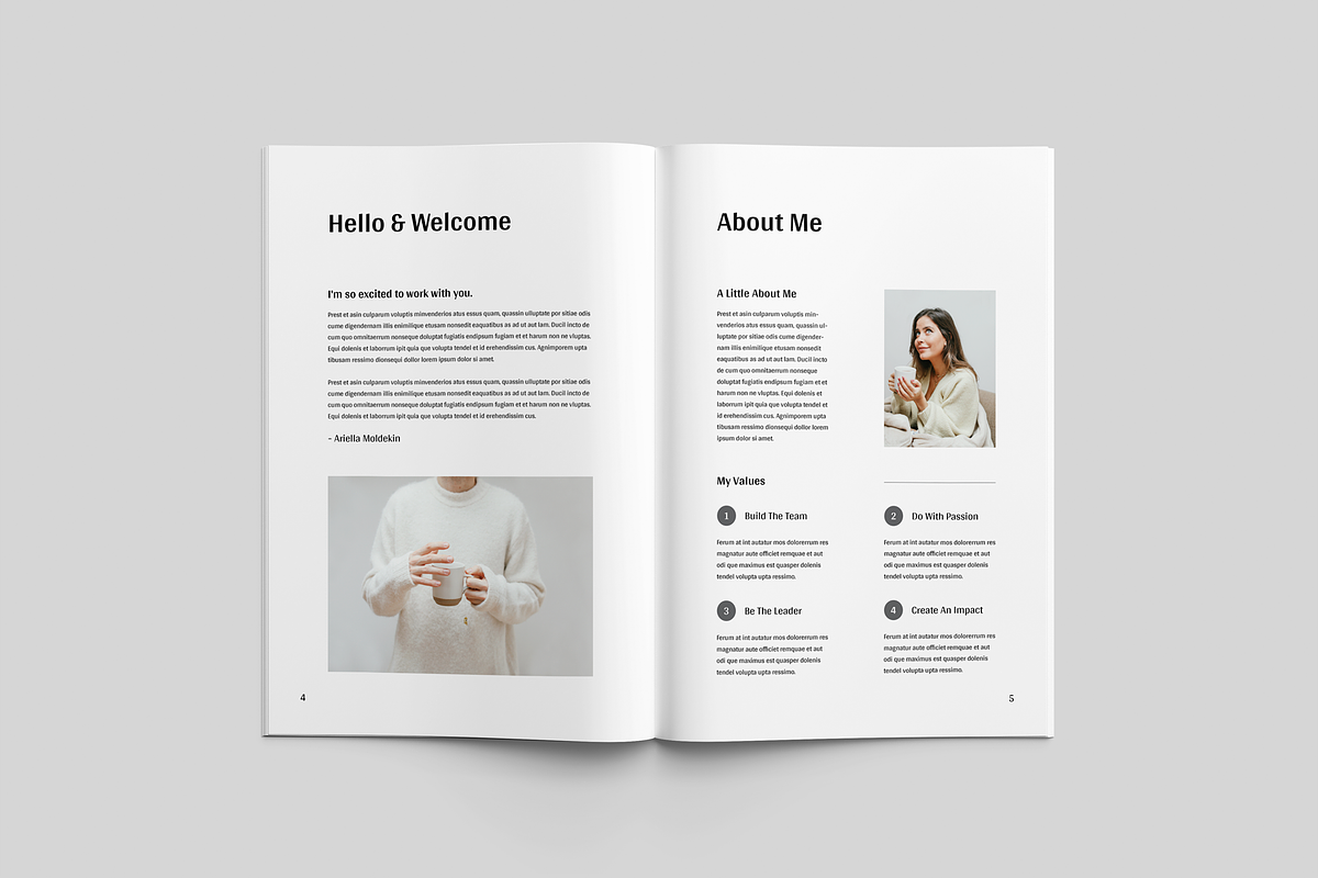 Client Welcome Packet | MS Word Indd, a Stationery Template by Leaflove (Photo 3 of 10)
