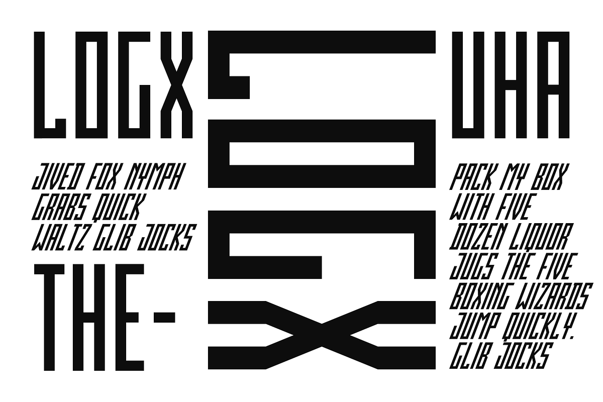 LOGX-30 Font Family preview 4