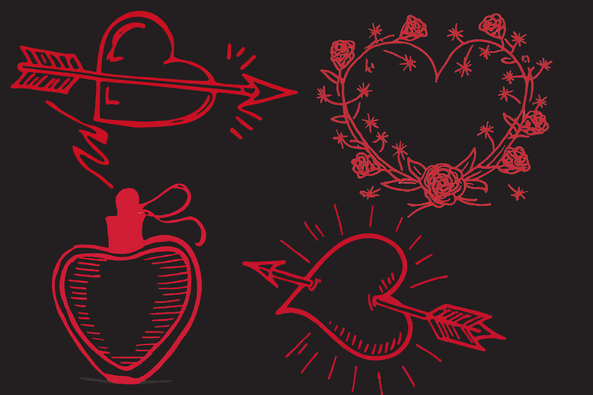Watercolor Valentine clipart, an Illustration by Designworld (Photo 4 of 5)