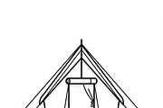 Bundles Travel Navigation Icon, an Outline Icon by adenpinkstore (Thumbnail 9 of 18)