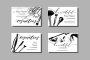 Templates  Makeup business card., a Business Card Template by Gulnara Khadeeva (Thumbnail 7 of 10)