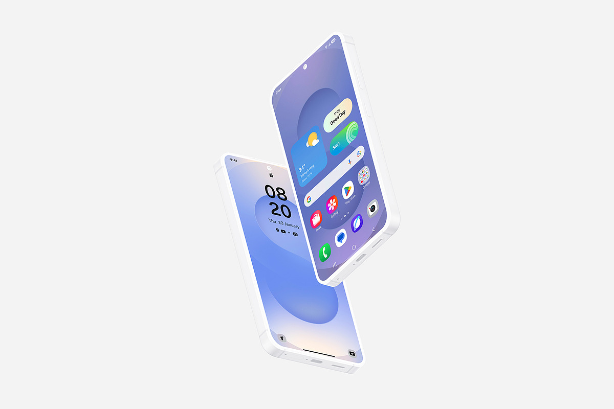 Galaxy S25 Clay Mockups Scenes, an Android Mockup by Asylab (Photo 31 of 58)