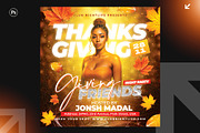 Thanksgiving Flyer Bundle – 8 PSD, a Flyer Template by Shajib Shikder (Thumbnail 8 of 9)