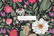 Lush Botanical Pattern and Graphics, a Pattern Graphic by likorbut (Thumbnail 10 of 13)