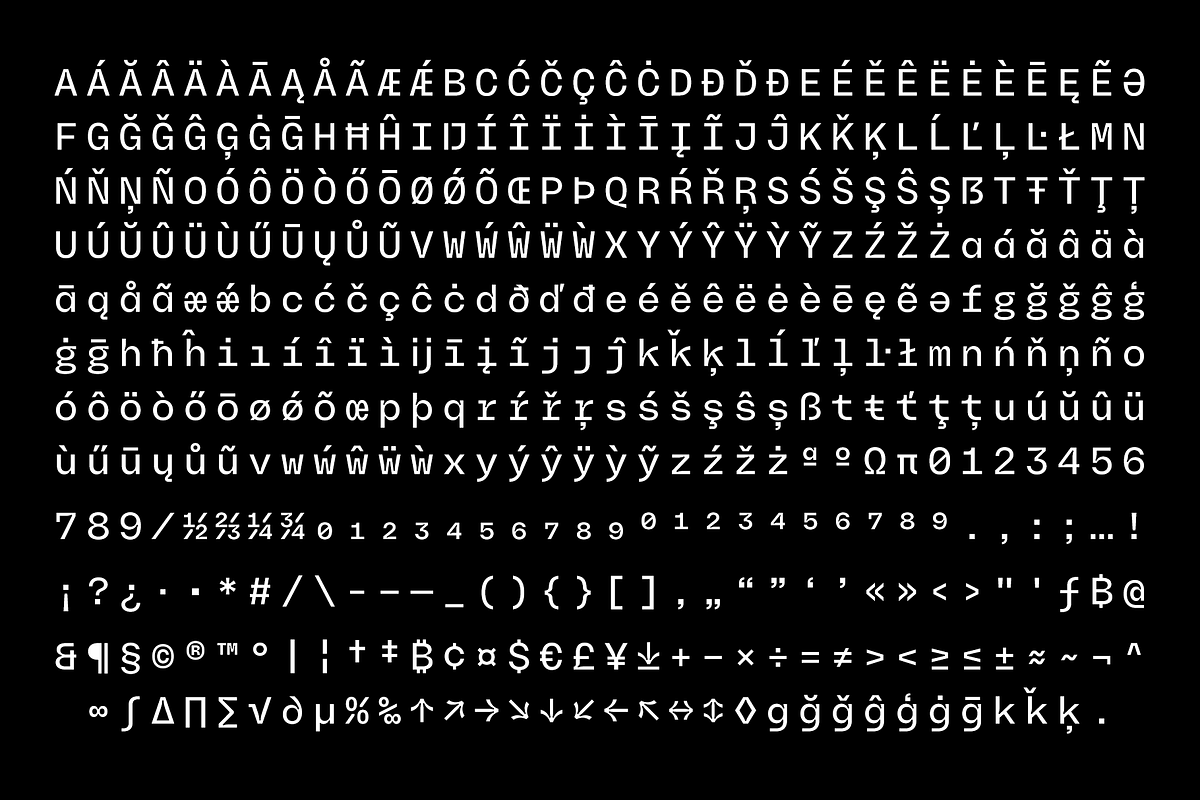 Kvarts Mono | Family with 4 widths, a Sans Serif Font by Haus Type (Photo 6 of 6)