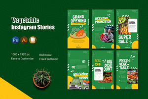 Vegetable Store Instagram Story, a Social Media Template by Esensifiksi.studio