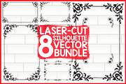 Floral Laser Cut Frame Bundle, an Illustration by Designs_River (Thumbnail 1 of 9)