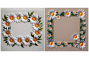 Frame with Embroidered Flower Daisy, a Background Graphic by IrySha (Thumbnail 5 of 6)