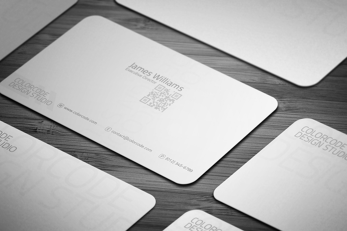White Dream Business Card, a Business Card Template by Lucas Alexander (Photo 2 of 4)