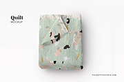 Quilt Blanket Mockup, a Household Mockup by Field Office (Thumbnail 3 of 4)