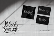 Black Borough Brush Font, a Script Font by sizimon (Thumbnail 8 of 9)