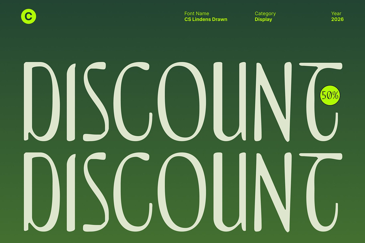 CS Lindens Drawn, a Sans Serif Font by Craft Supply Co. (Photo 3 of 8)