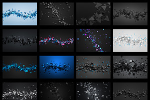 Abstract backgrounds, 3d renders.
