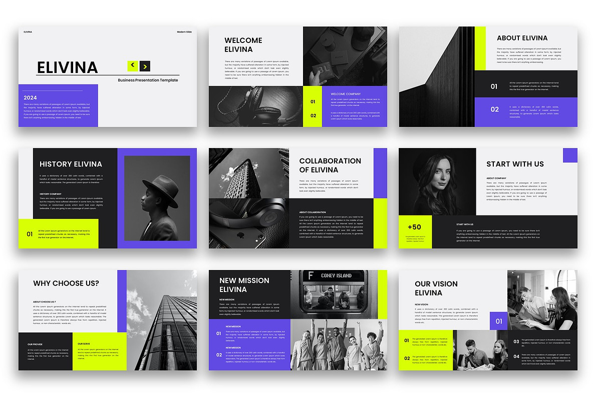 Elivina – Business PowerPoint, a Presentation Template by kreatifreya (Photo 3 of 5)