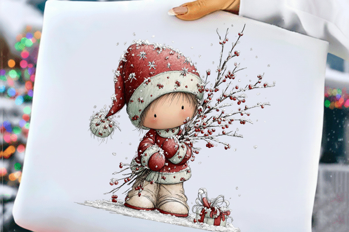 Christmas Kids Clipart Bundle, an Illustration by Craft Nest (Photo 5 of 6)