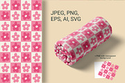 Retro Flower Seamless Patterns, a Pattern Graphic by AnnArt (Thumbnail 6 of 8)