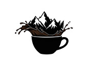 Mountain Coffee Cup Design Bundle, an Illustration by yasushie (Thumbnail 20 of 31)