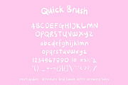 Quick Brush, a Font by FSY Creative Lab (Thumbnail 2 of 6)