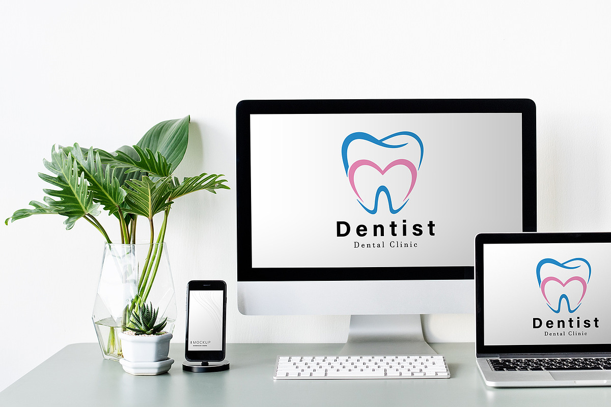 Minimalist Dentist Logo Design, a Branding & Logo Template by YUDesignStore (Photo 5 of 7)