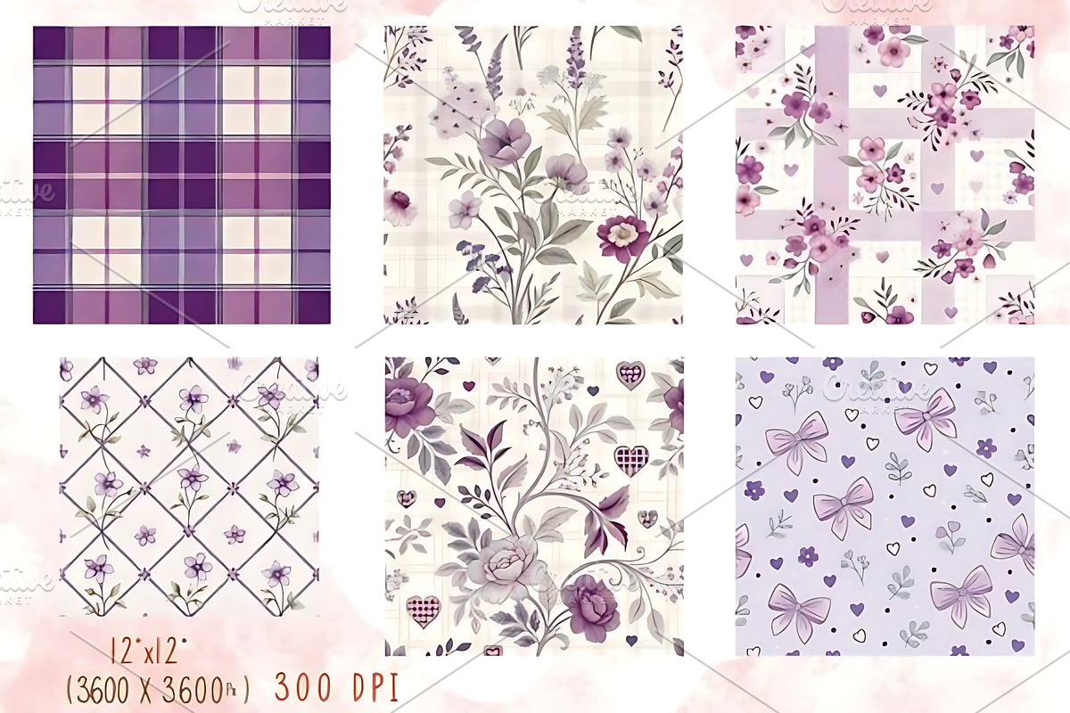 Lavender Cottage Floral, a Pattern Graphic by Design Station (Photo 3 of 3)