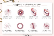 Geometric Logo Generator 3D Line Art, a Branding & Logo Template by joyologo (Thumbnail 10 of 24)