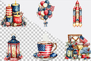 4th of July Clipart Bundle., an Illustration by SVGArt (Thumbnail 2 of 9)