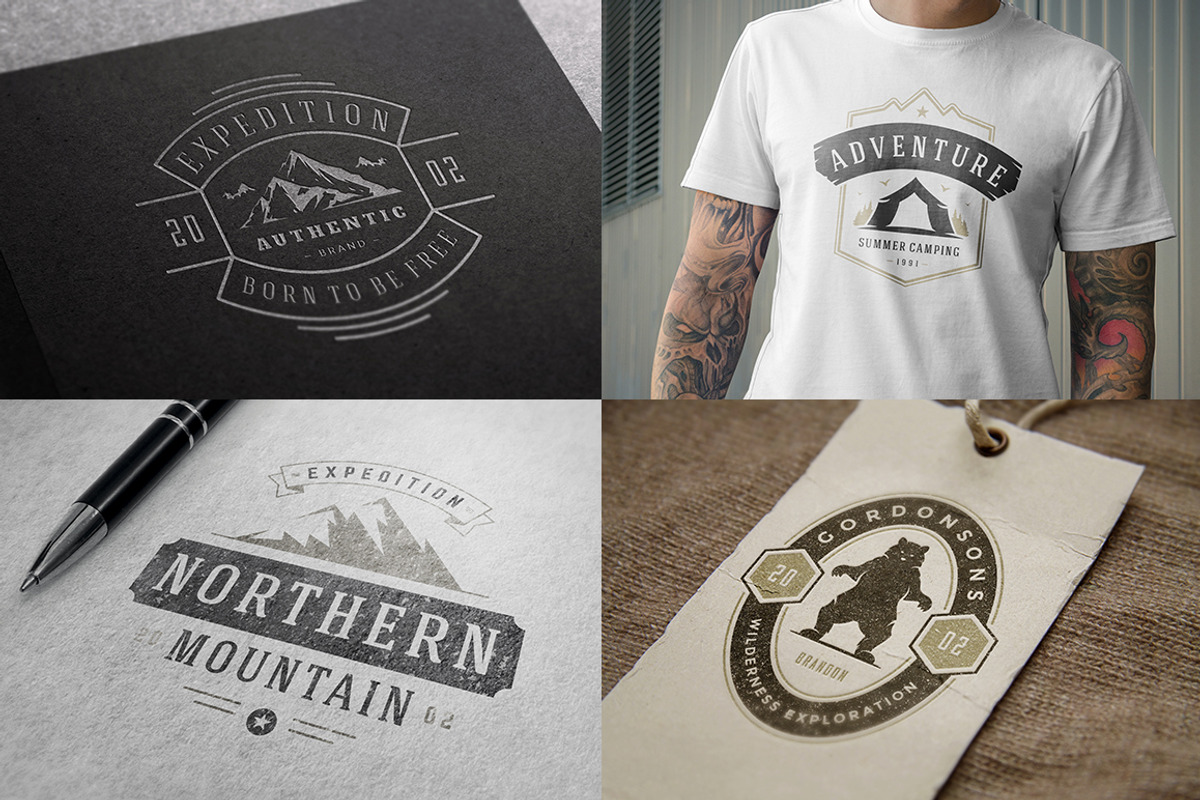 280 Outdoor logos and badges, a Branding & Logo Template by Vasya Kobelev (Photo 73 of 83)