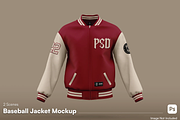 Baseball Jacket Mockup, a Hoody Mockup by graphicsauce (Thumbnail 1 of 4)